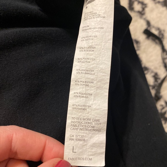Fabletics | Longline back zip sweatshirt | large - Picture 4 of 4